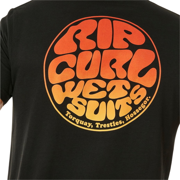 2026 Rip Curl Männer Wettie Passage Icon Tee 10EMTE - Black